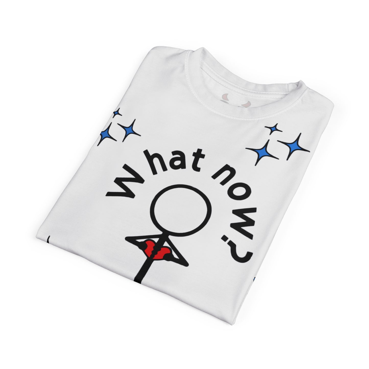 What Now? Stick Figure Graphic Tee
