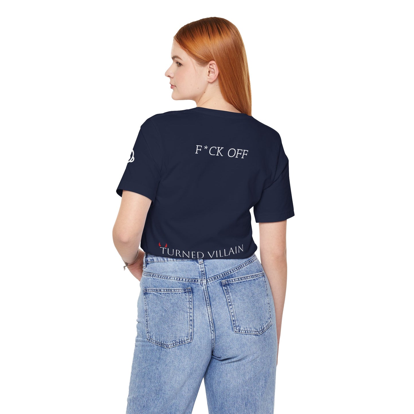 An Ode to Love Tee — “Turned Villain” Back Graphic Short Sleeve Shirt