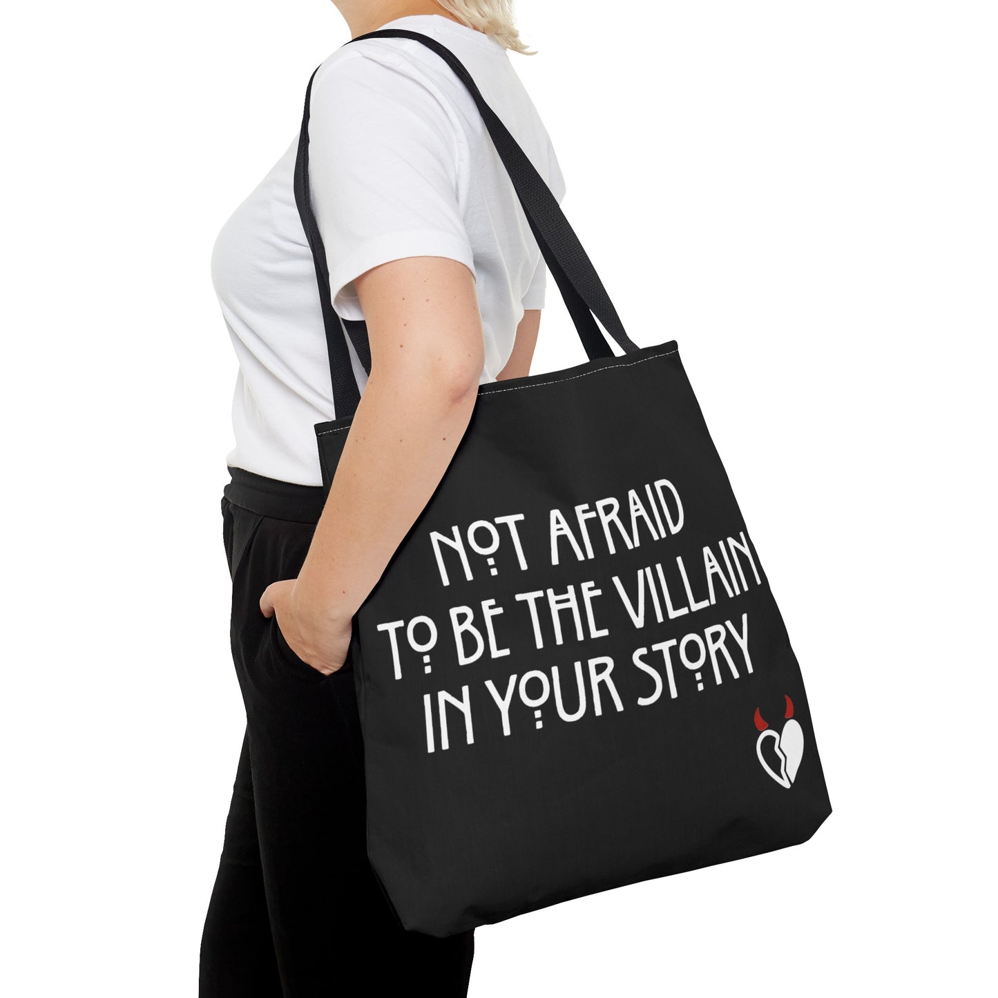 Not Afraid Black Tote Bag