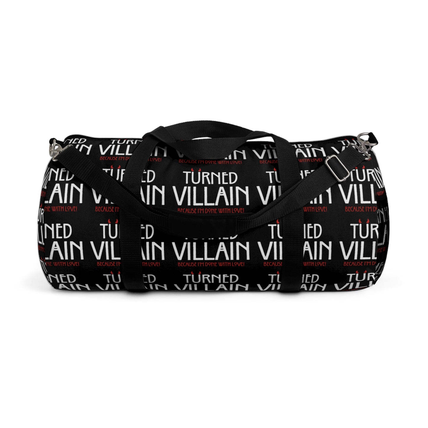 Turned Villain Duffel Bag in Black