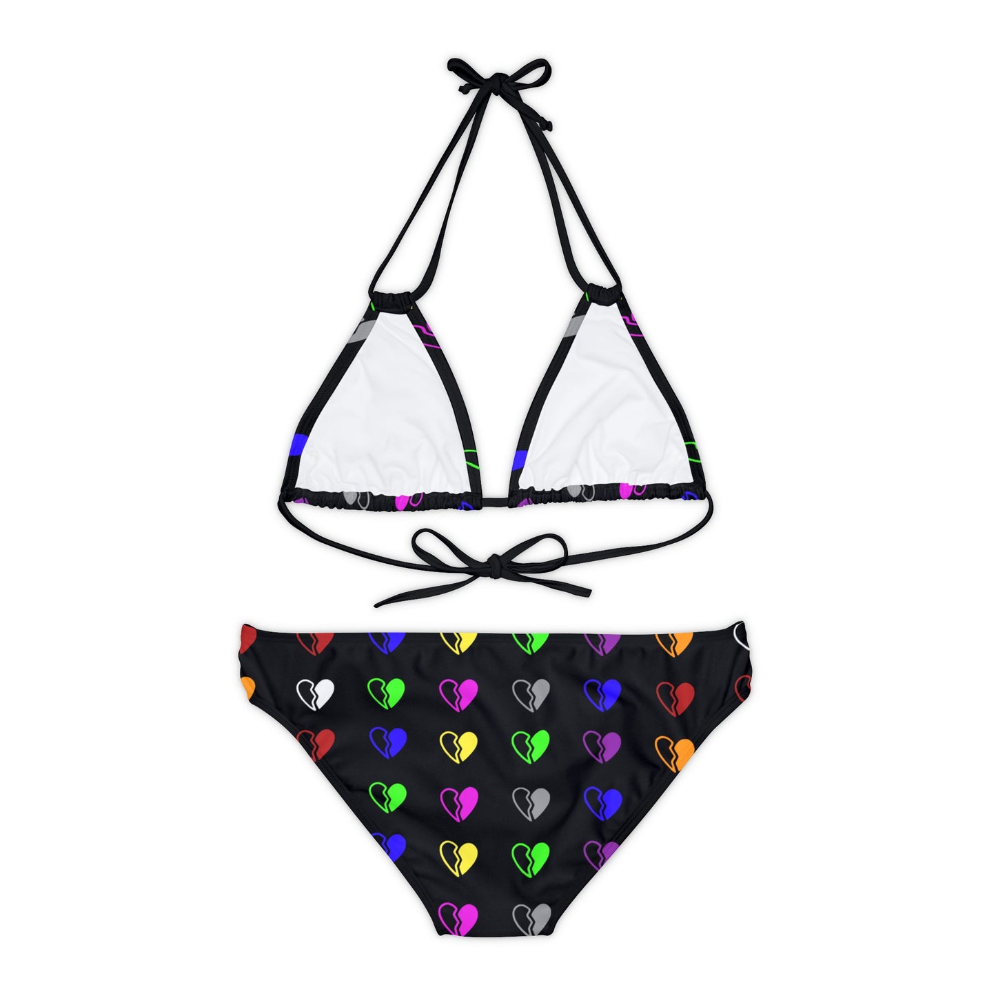 Broken Hearts Strappy Bikini Set