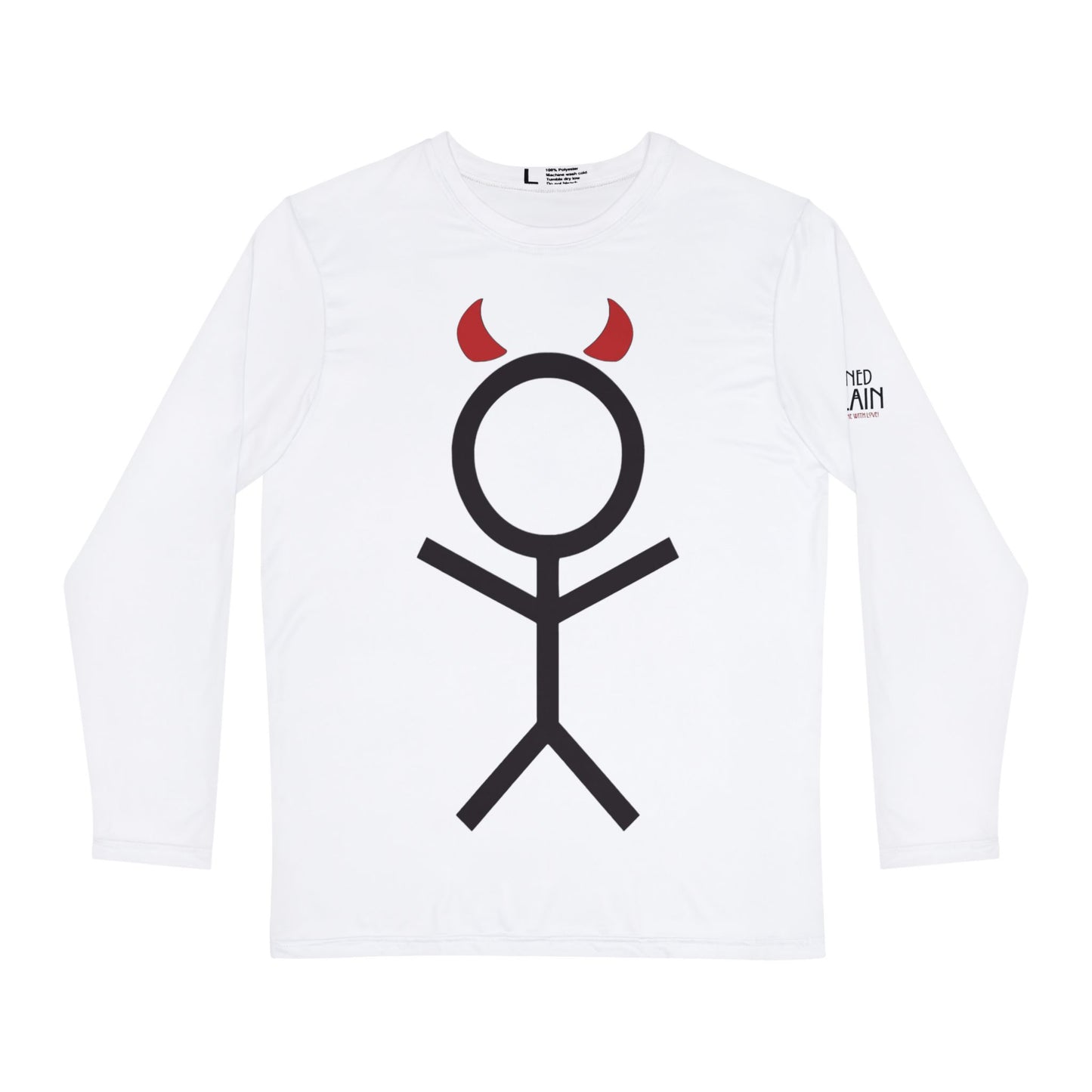 BFH Stickman White Long Sleeve Shirt