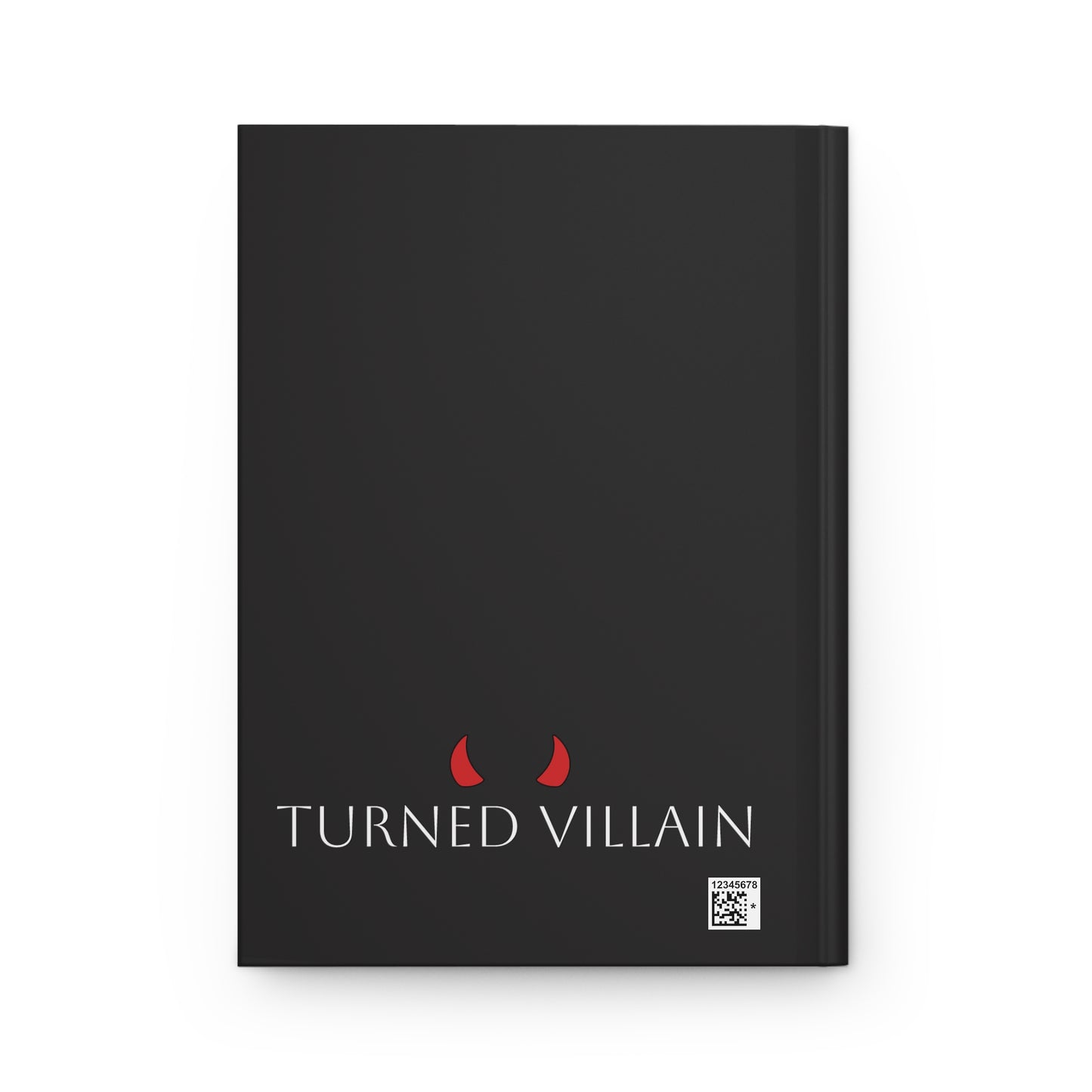 Hardcover Journal — "Turned Villain" Cracked Heart Graphic Notebook