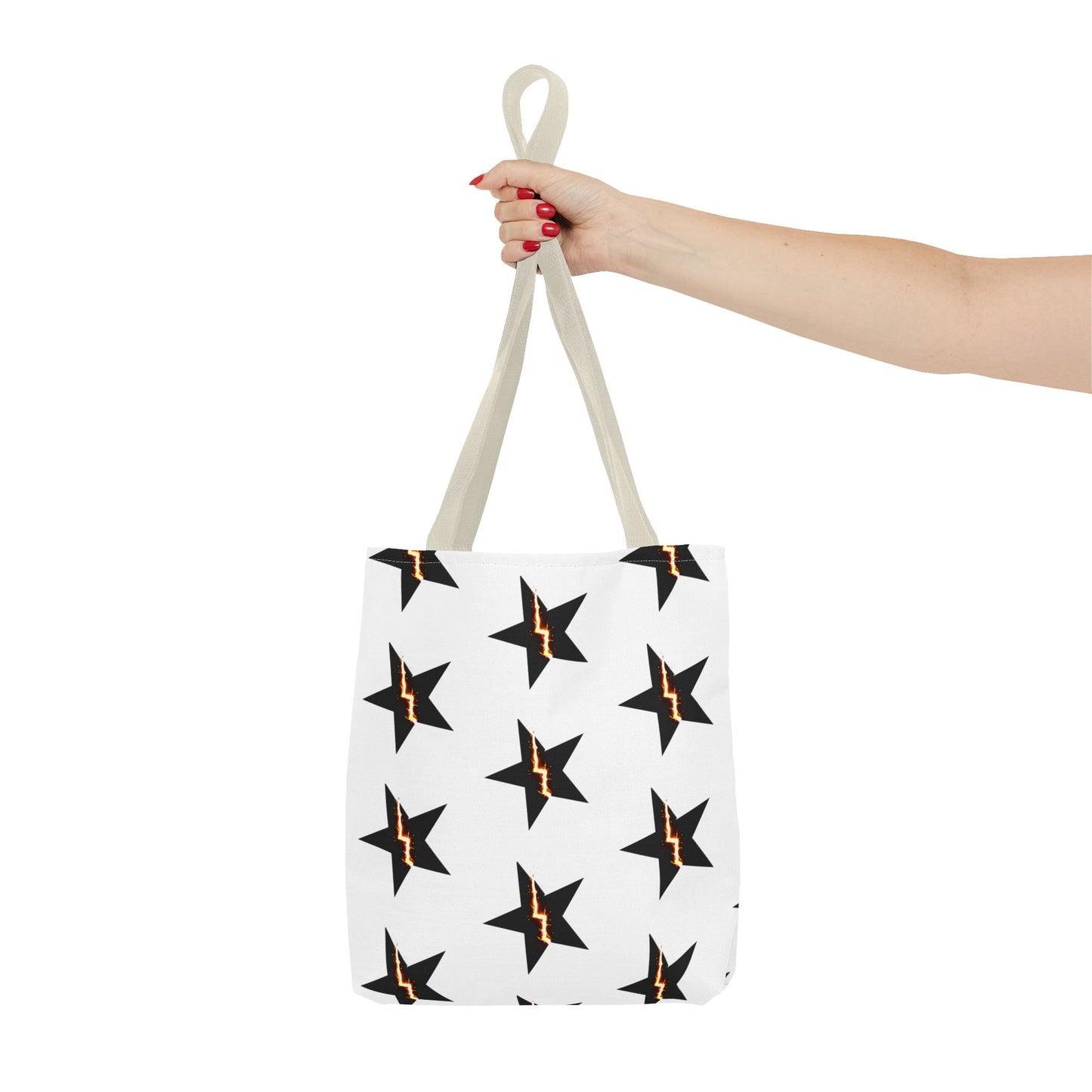 Broken Star Tote Bag — Patterned Reusable Grocery & Everyday Carry Tote