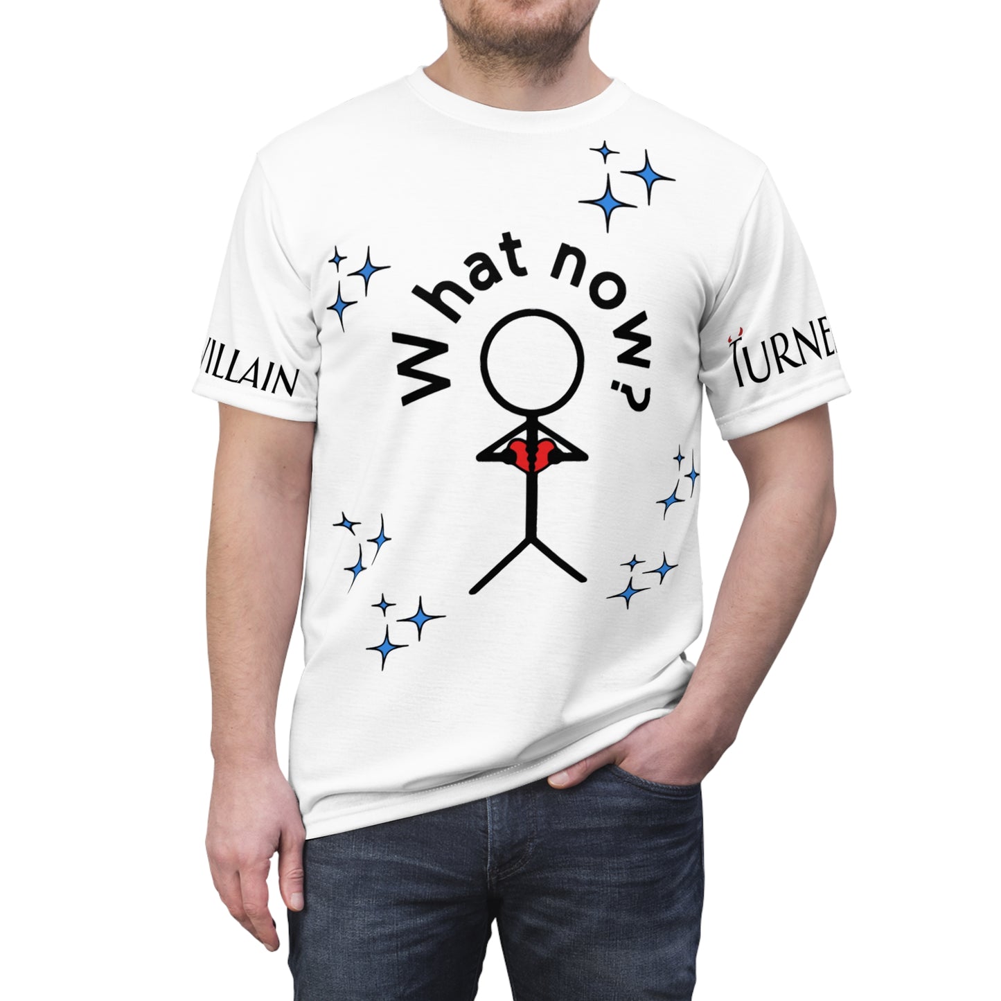 What Now? Stick Figure Graphic Tee