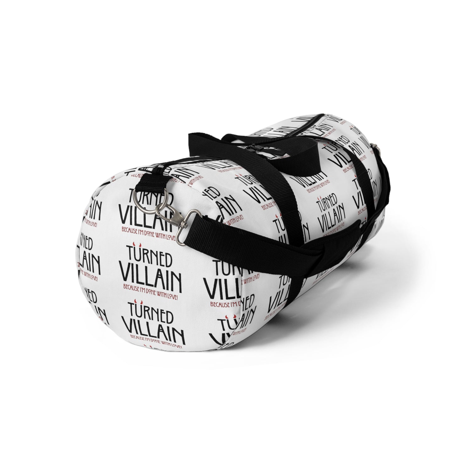 Turned Villain Duffel Bag in white