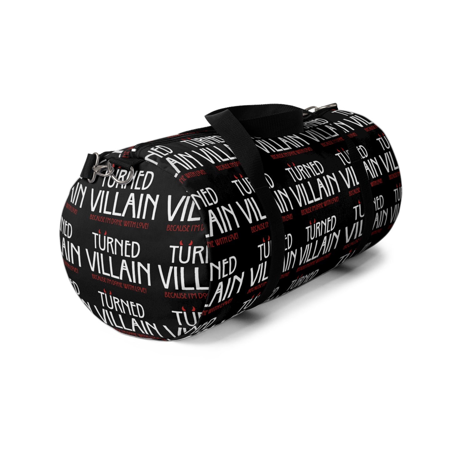 Turned Villain Duffel Bag in Black