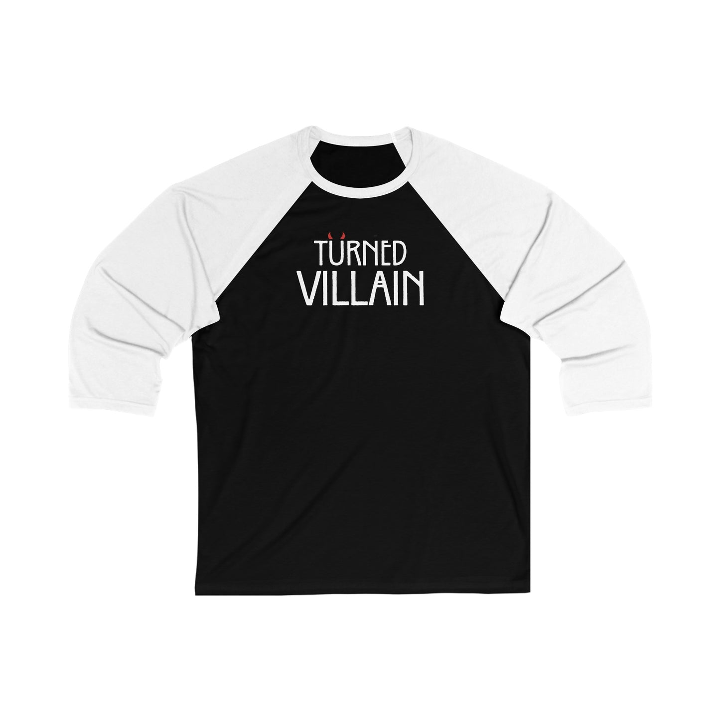 Turned Villain Unisex 3\4 Sleeve Baseball Tee