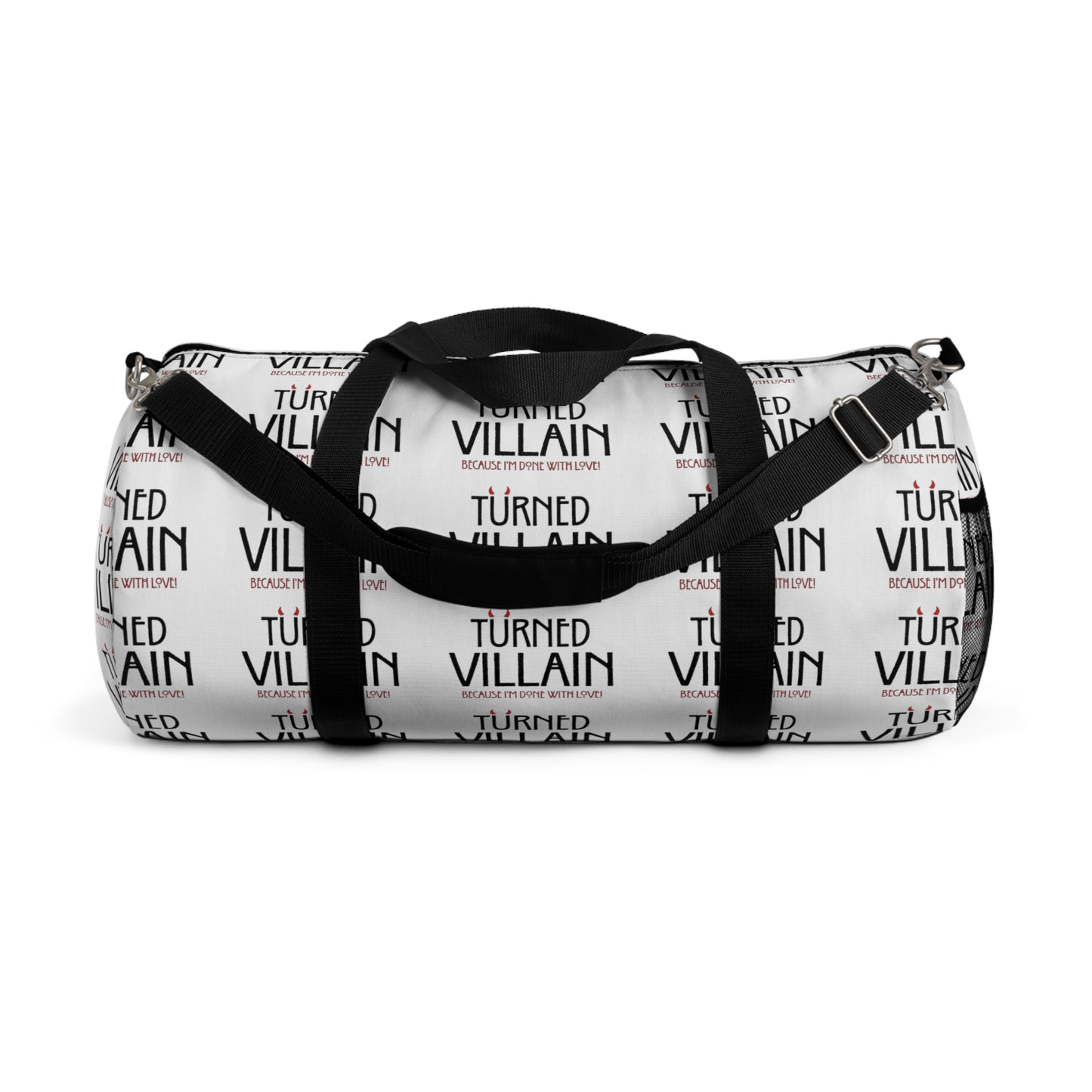 Turned Villain Duffel Bag in white