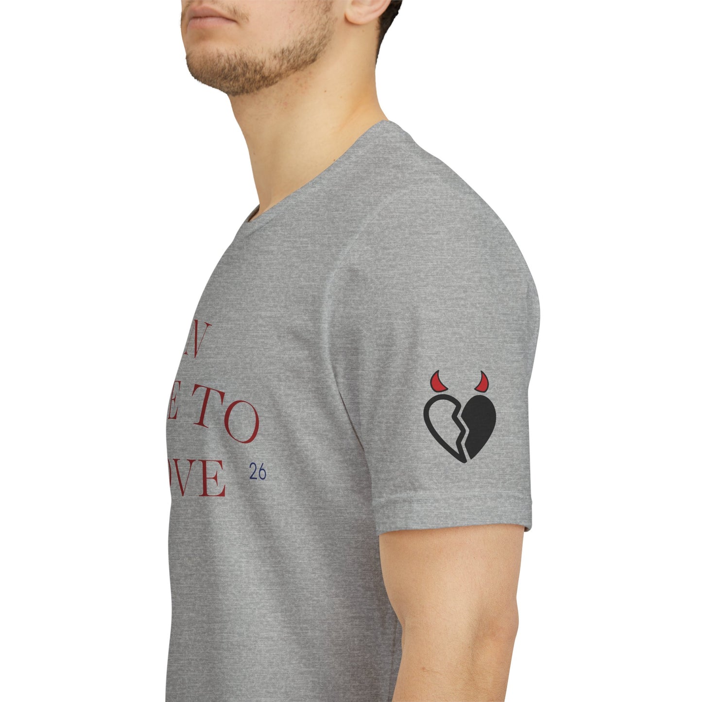 An Ode to Love Tee — “Turned Villain” Back Graphic Short Sleeve Shirt