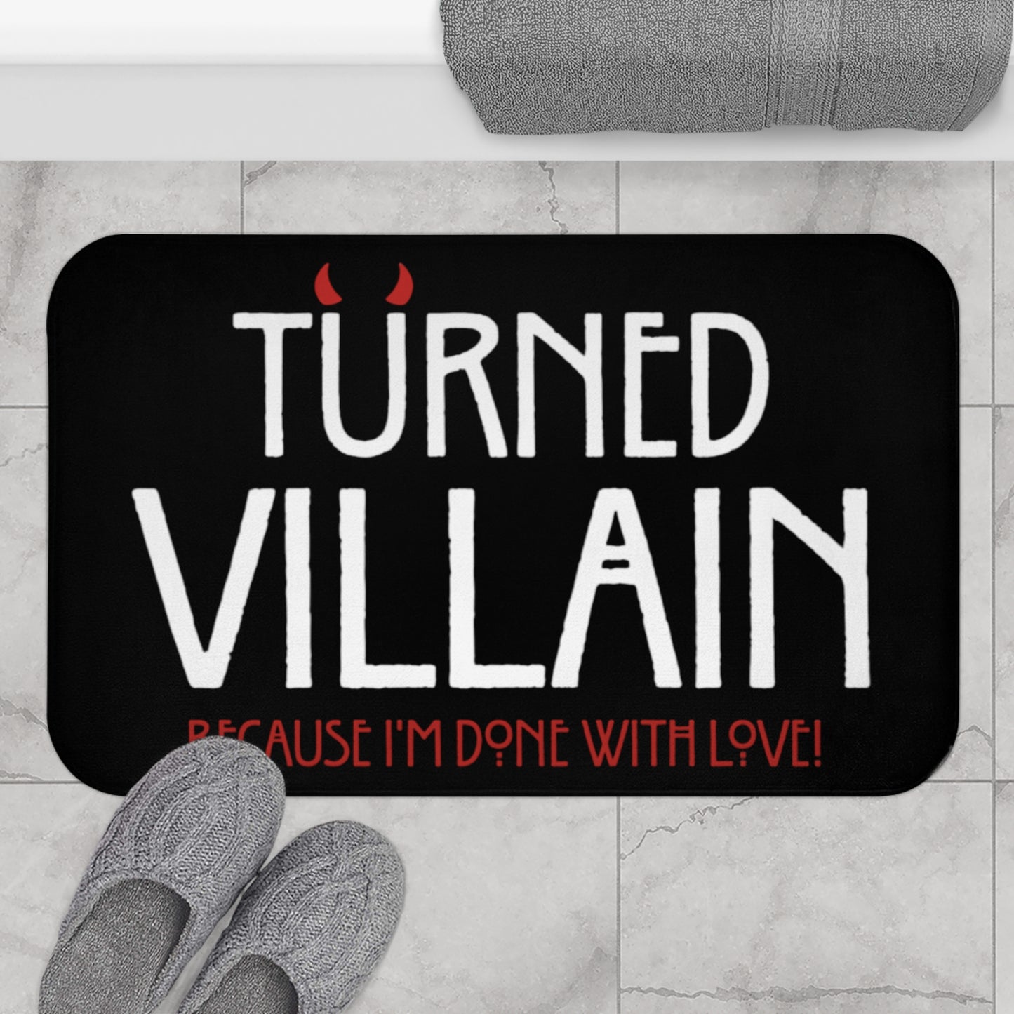 Turned Villain Bath Mat