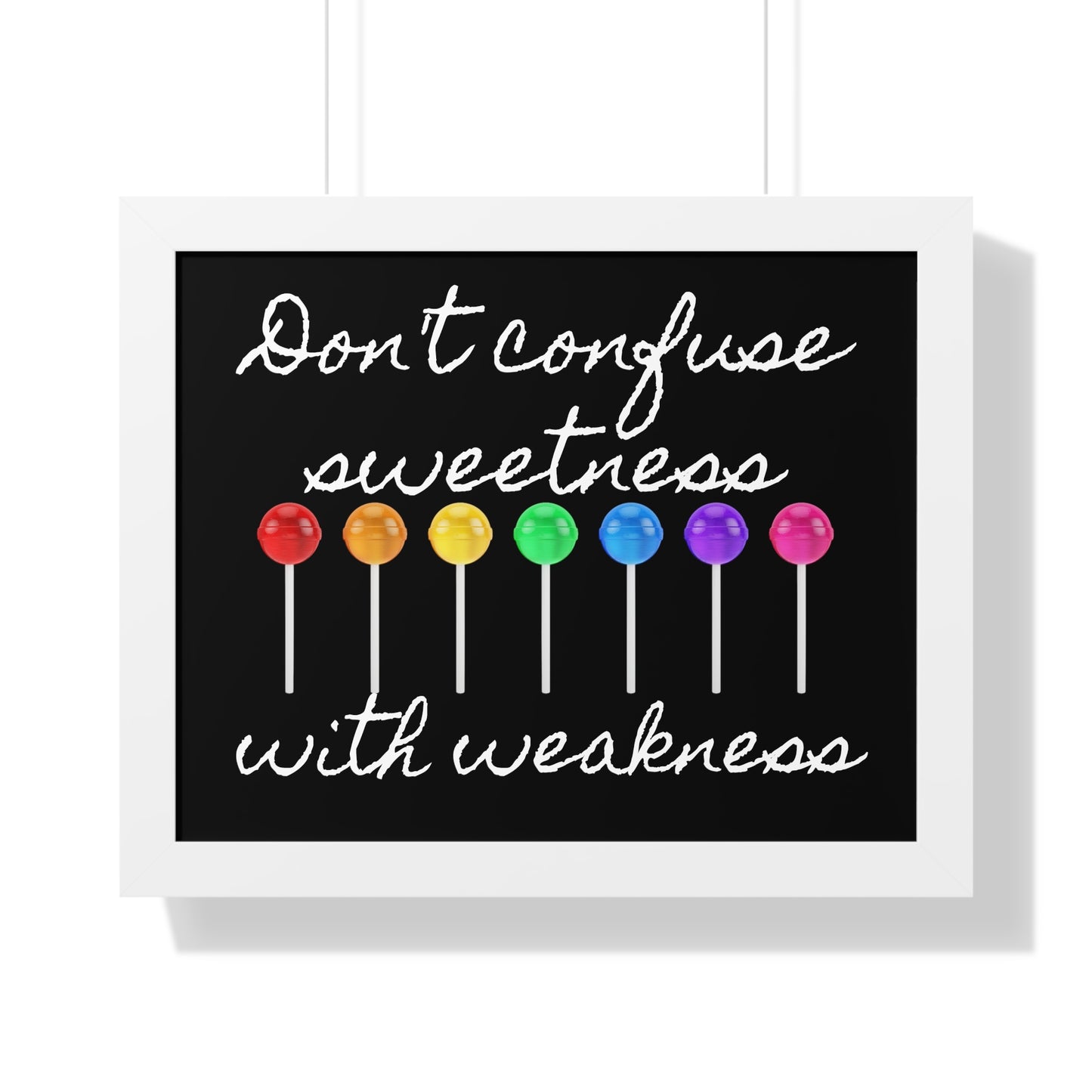 Don't confuse framed poster