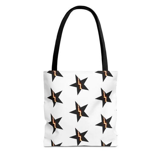 Broken Star Tote Bag — Patterned Reusable Grocery & Everyday Carry Tote