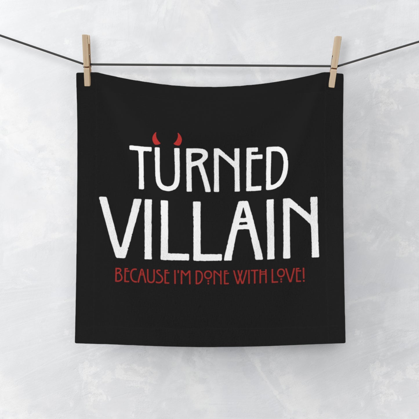 Turned Villain Face Towel