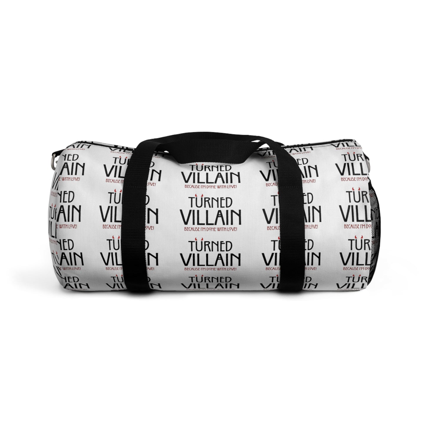 Turned Villain Duffel Bag in white