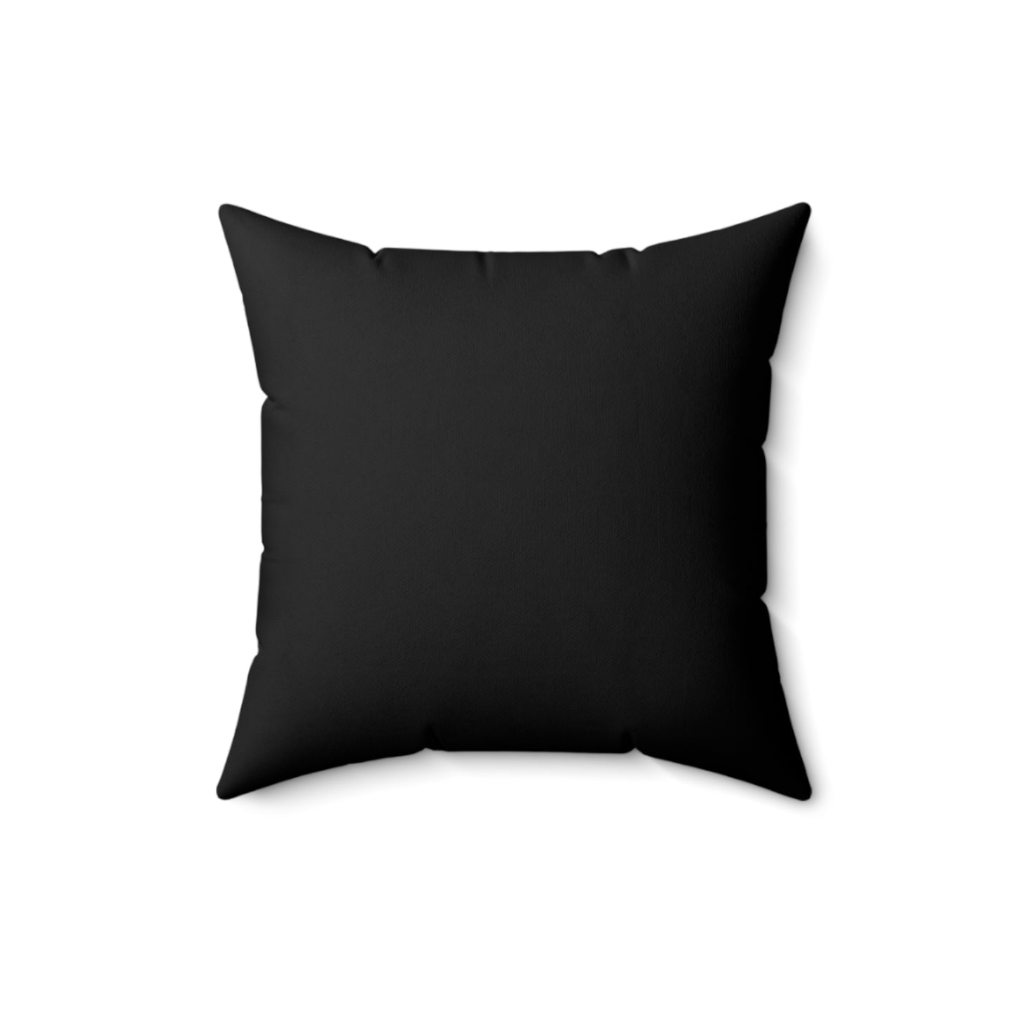 The Beginning Black Square Pillow