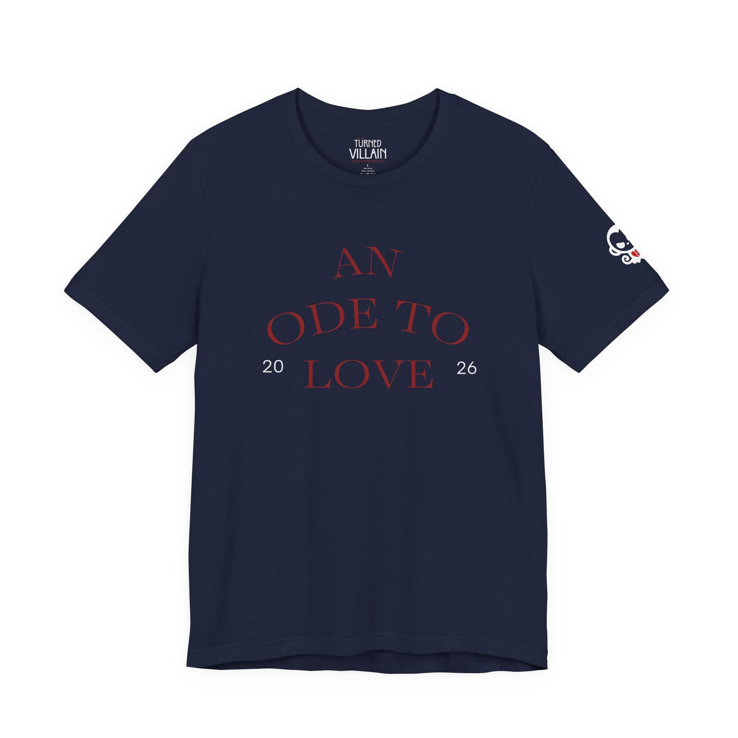 An Ode to Love Tee — “Turned Villain” Back Graphic Short Sleeve Shirt