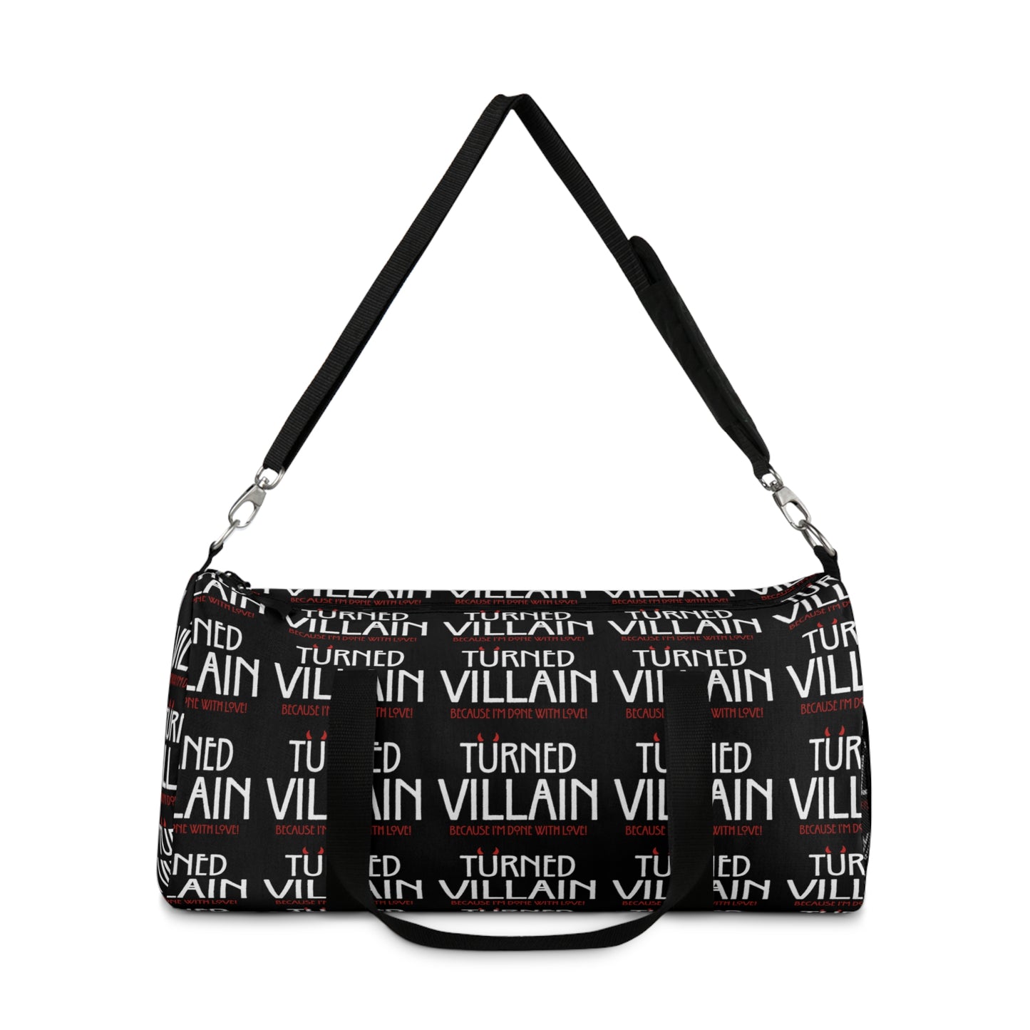 Turned Villain Duffel Bag in Black