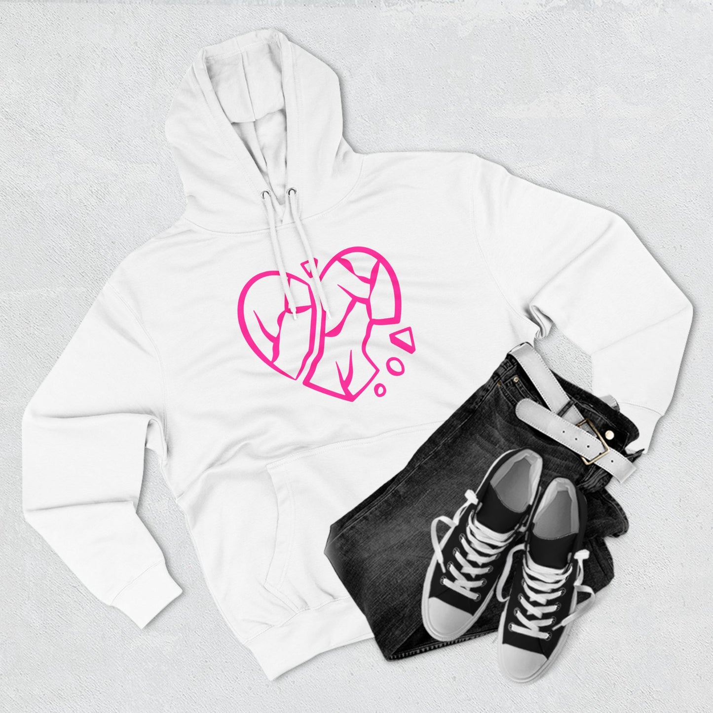 Shattered Heart Fleece Hoodie