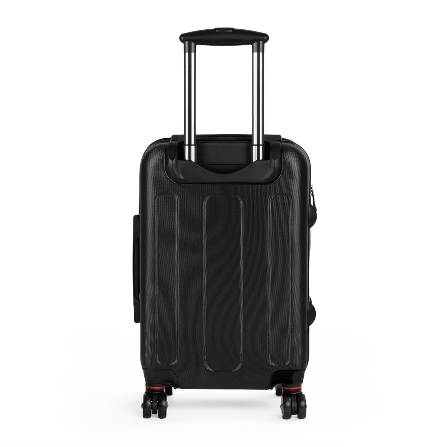 Broken Star Suitcase — Black with Turned Villain logo