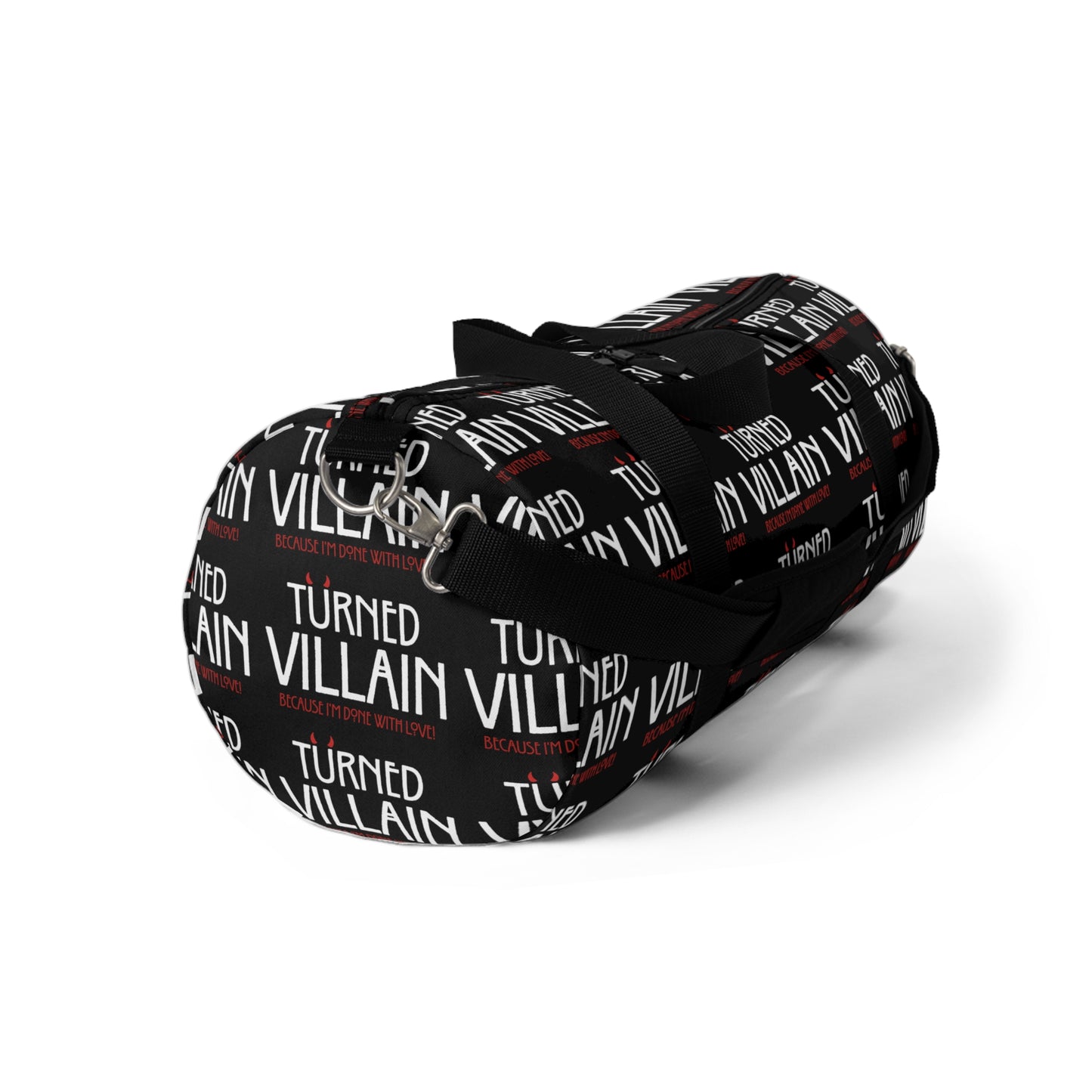 Turned Villain Duffel Bag in Black