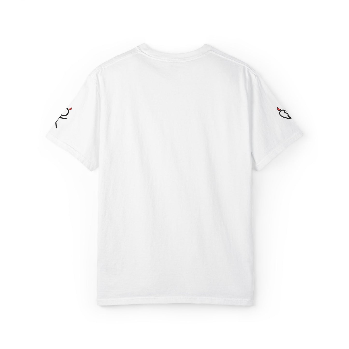 Embroidered T-Shirt — Turned Villain logo with Sleeve Icons