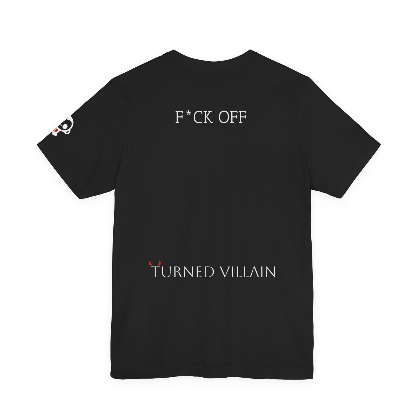 An Ode to Love Tee — “Turned Villain” Back Graphic Short Sleeve Shirt