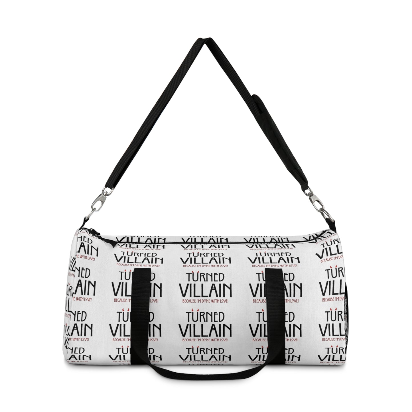 Turned Villain Duffel Bag in white