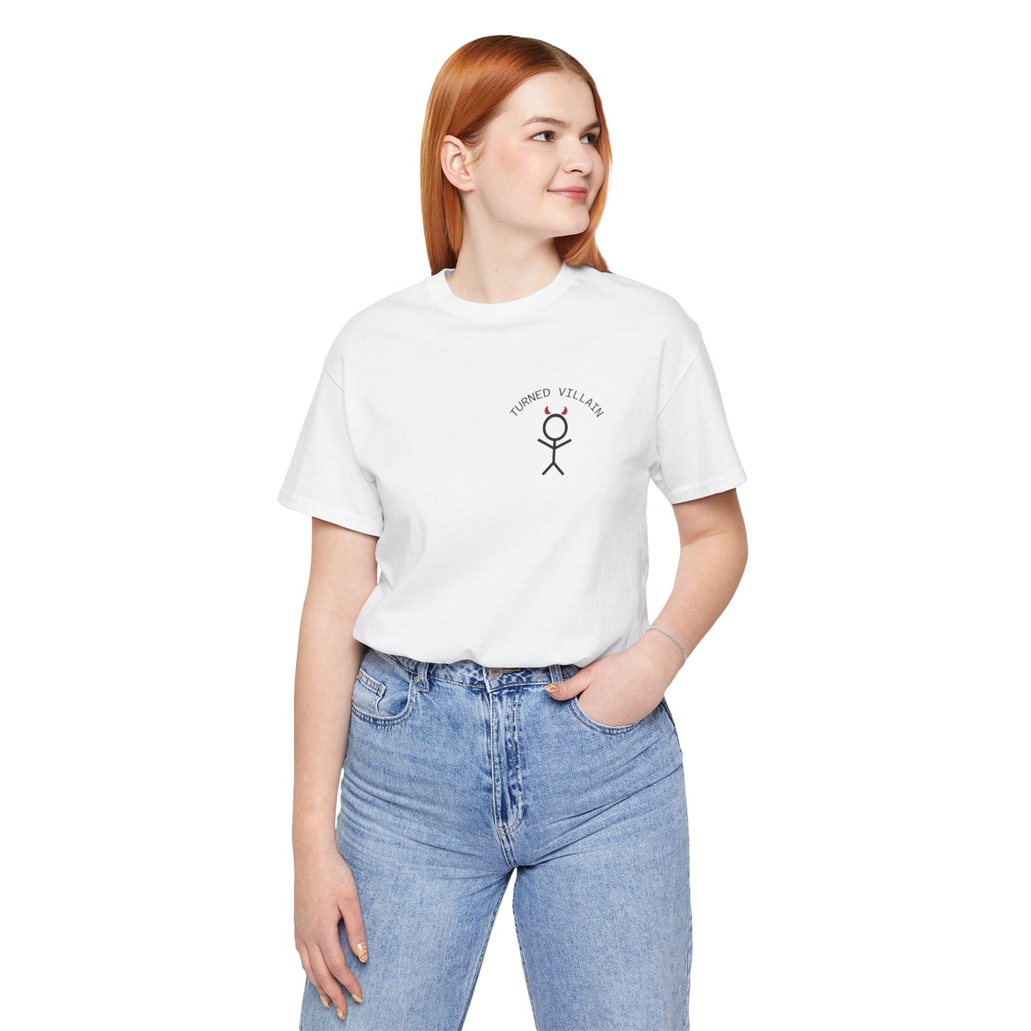 "What's Left of Me" Broken Heart Stick Figure Tee — Emotional Recovery Graphic Shirt