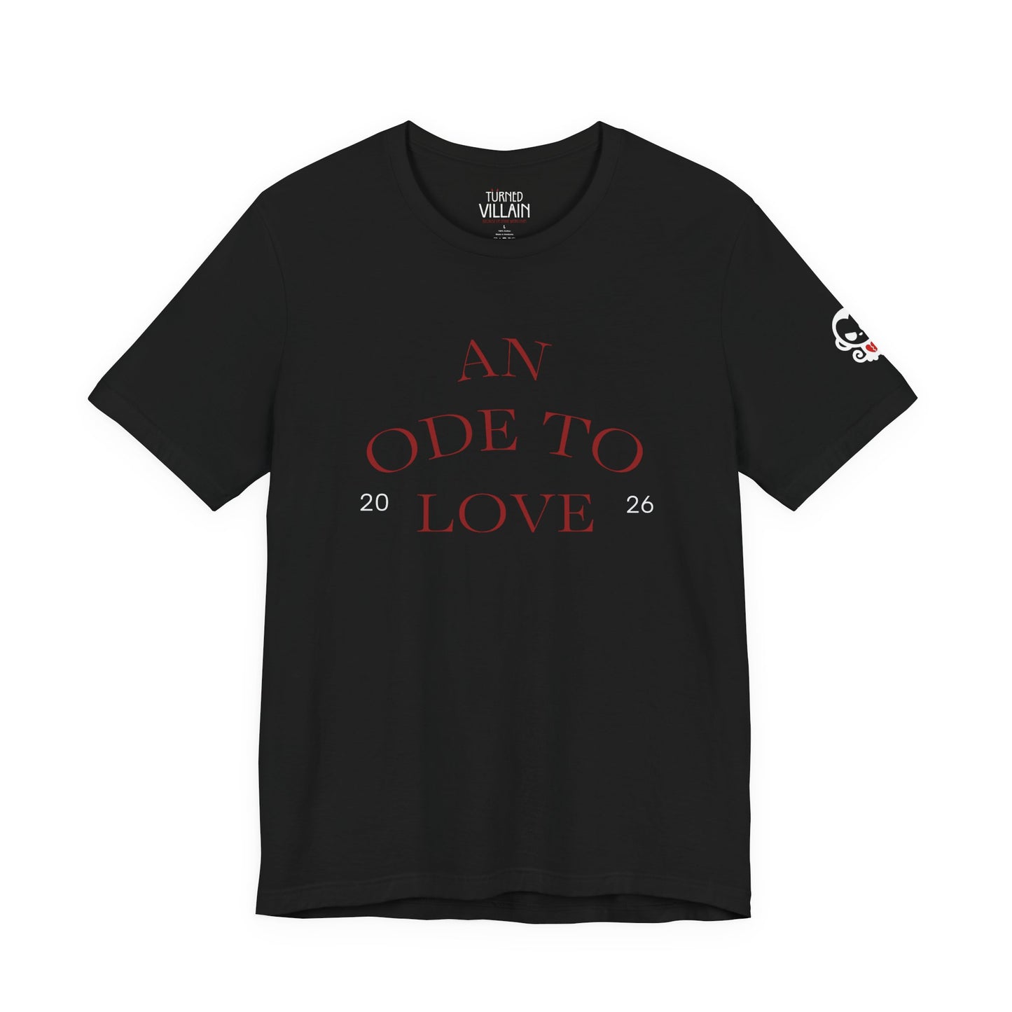 An Ode to Love Tee — “Turned Villain” Back Graphic Short Sleeve Shirt