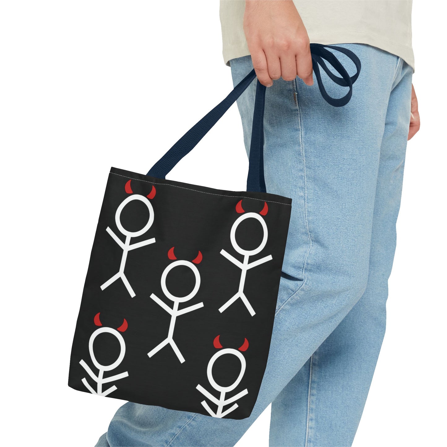 Born From Heartbreak Stickman Tote Bag