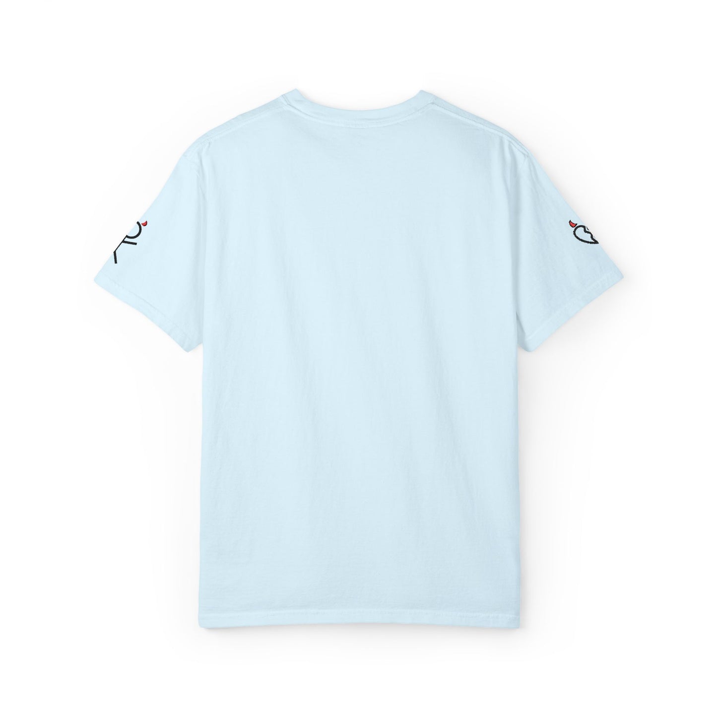 Embroidered T-Shirt — Turned Villain logo with Sleeve Icons
