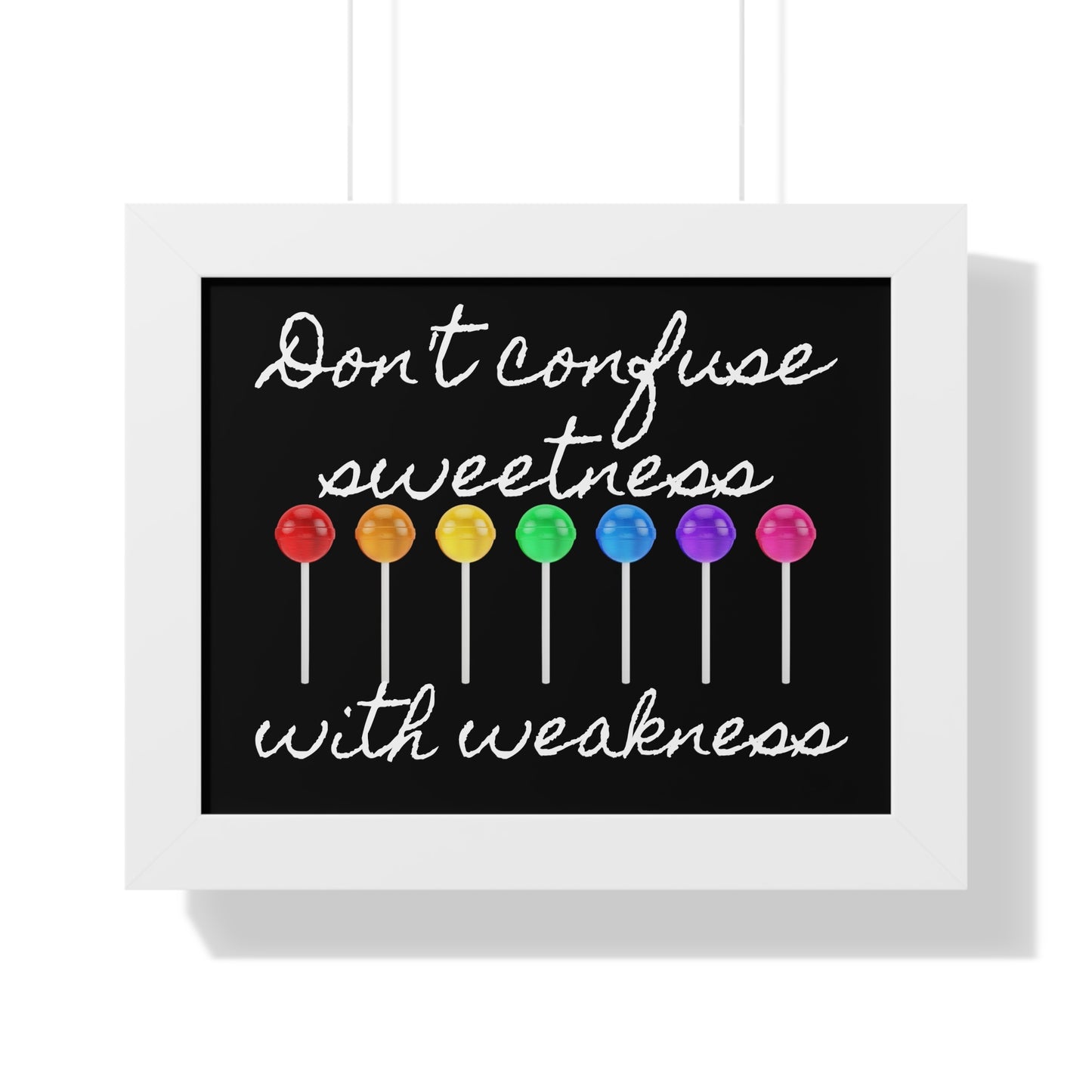 Don't confuse framed poster