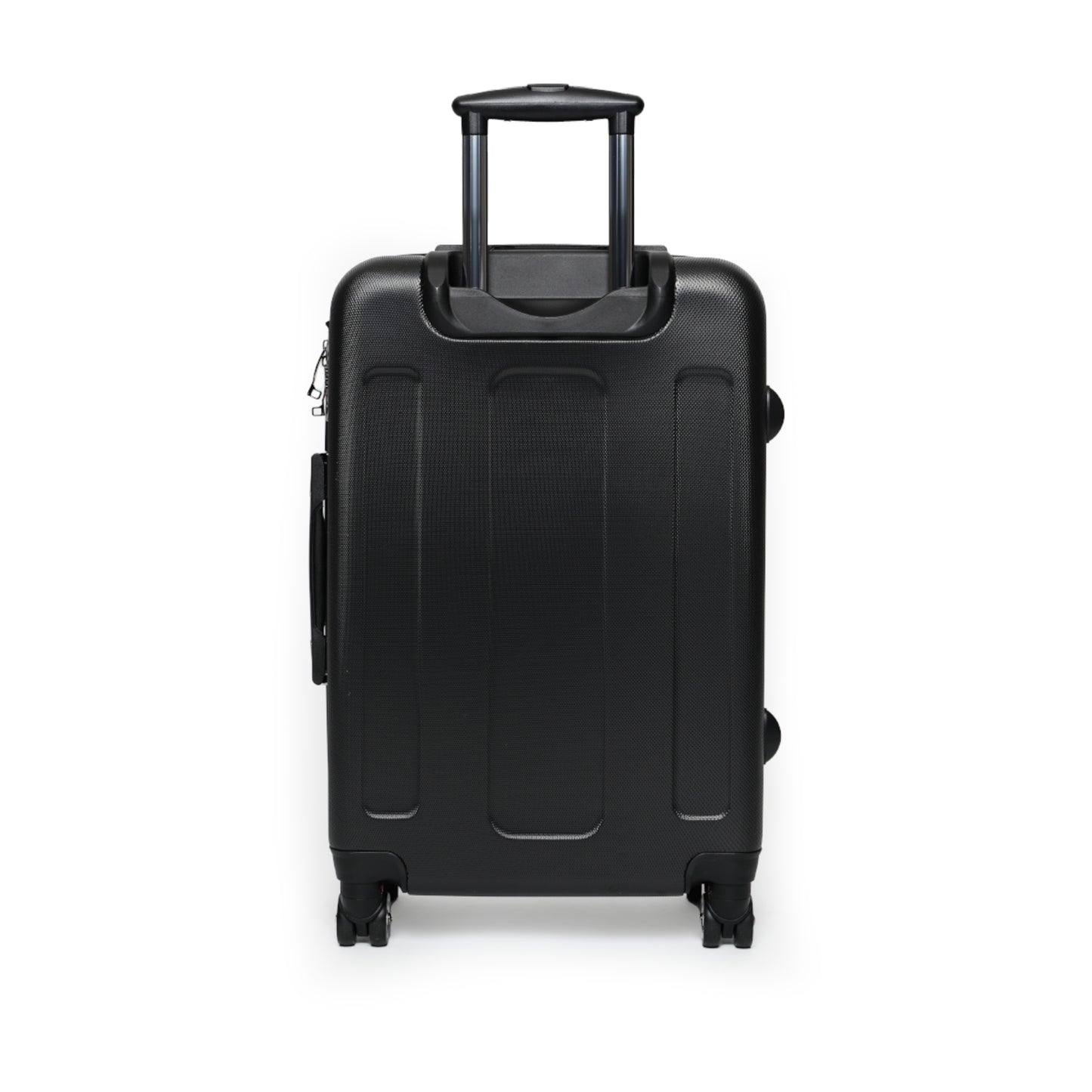 Broken Star Suitcase — Black with Turned Villain logo