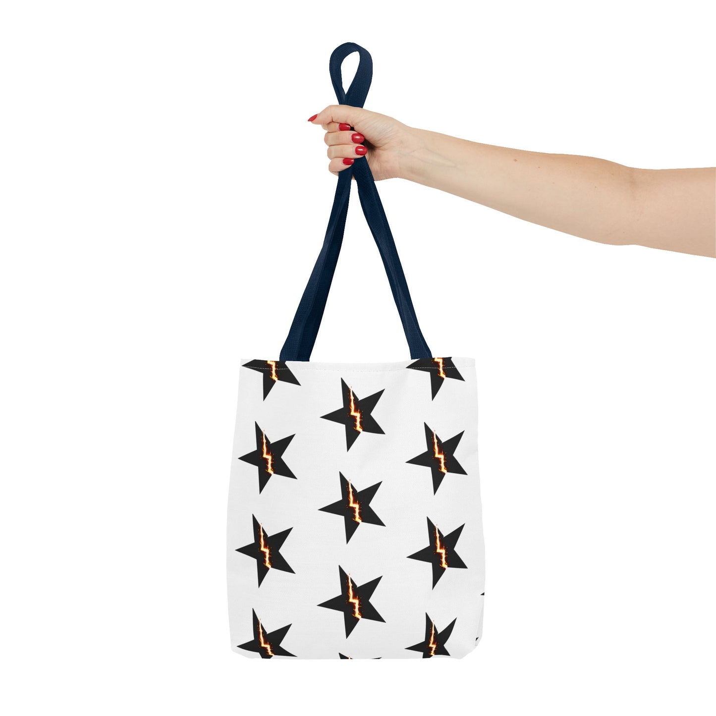 Broken Star Tote Bag — Patterned Reusable Grocery & Everyday Carry Tote