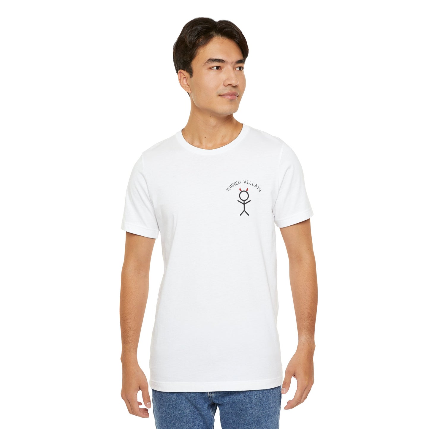 "What's Left of Me" Broken Heart Stick Figure Tee — Emotional Recovery Graphic Shirt