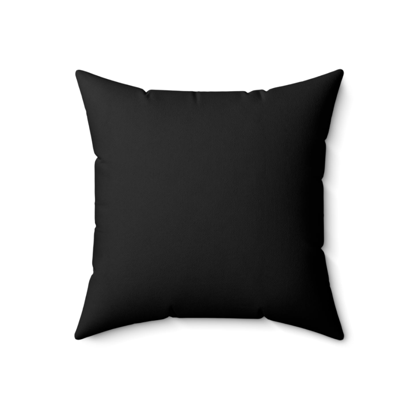 The Beginning Black Square Pillow