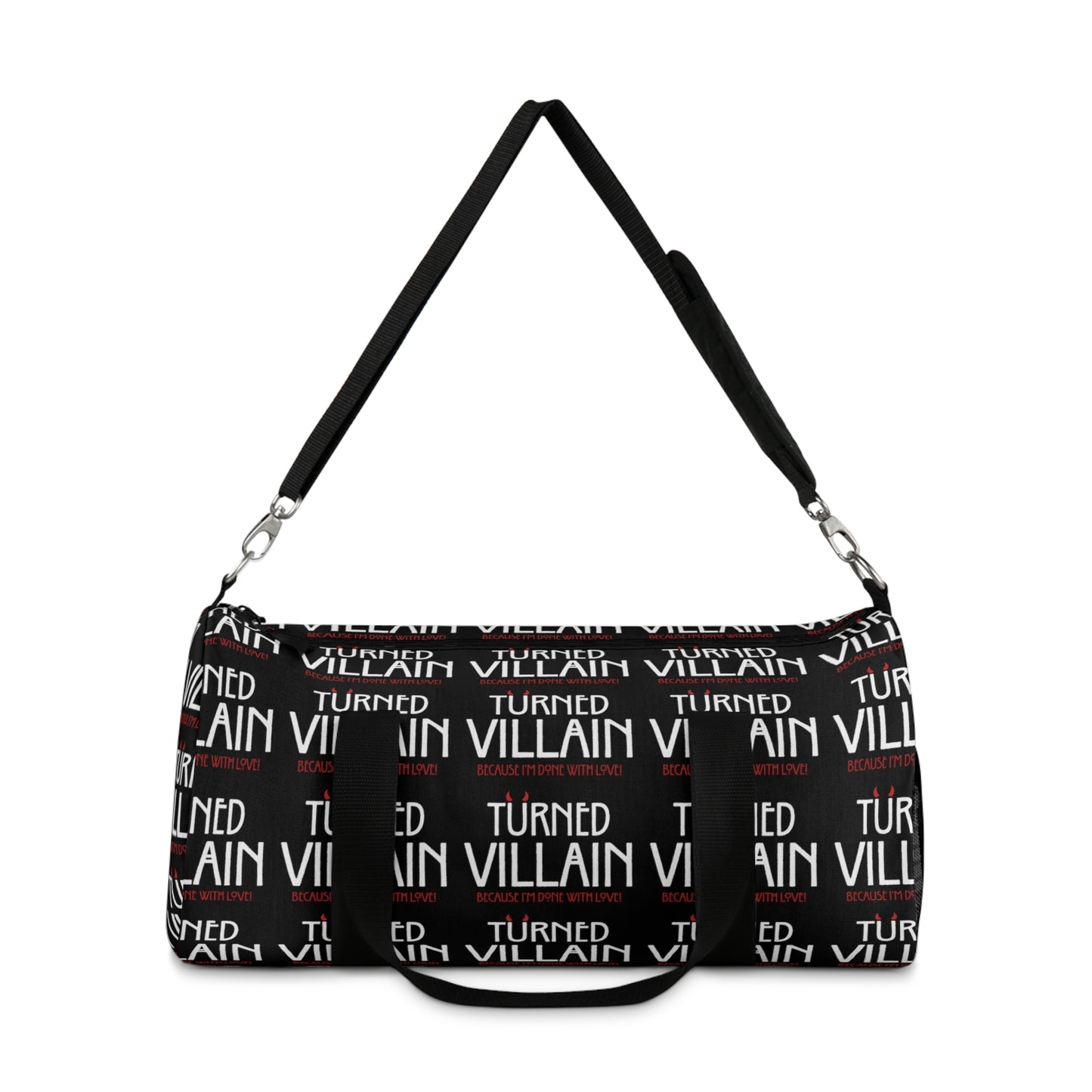 Turned Villain Duffel Bag in Black