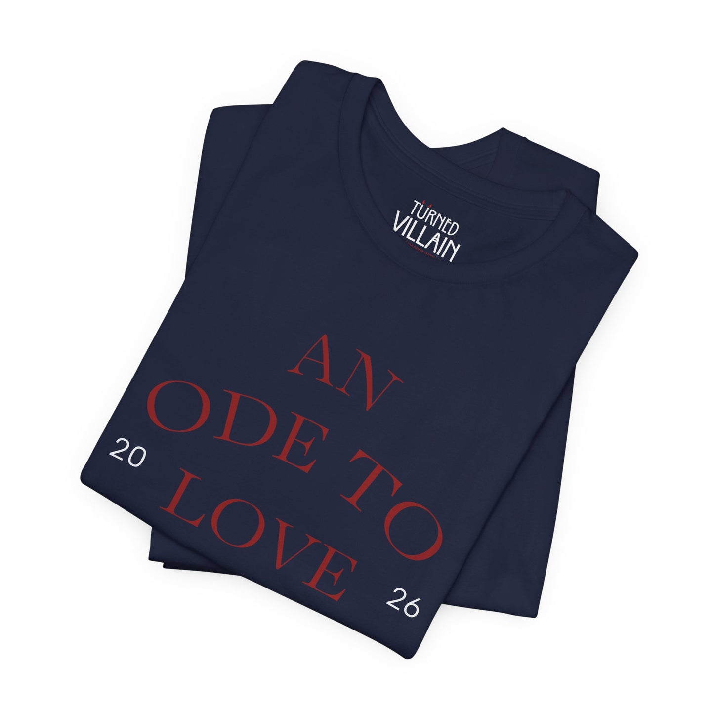 An Ode to Love Tee — “Turned Villain” Back Graphic Short Sleeve Shirt