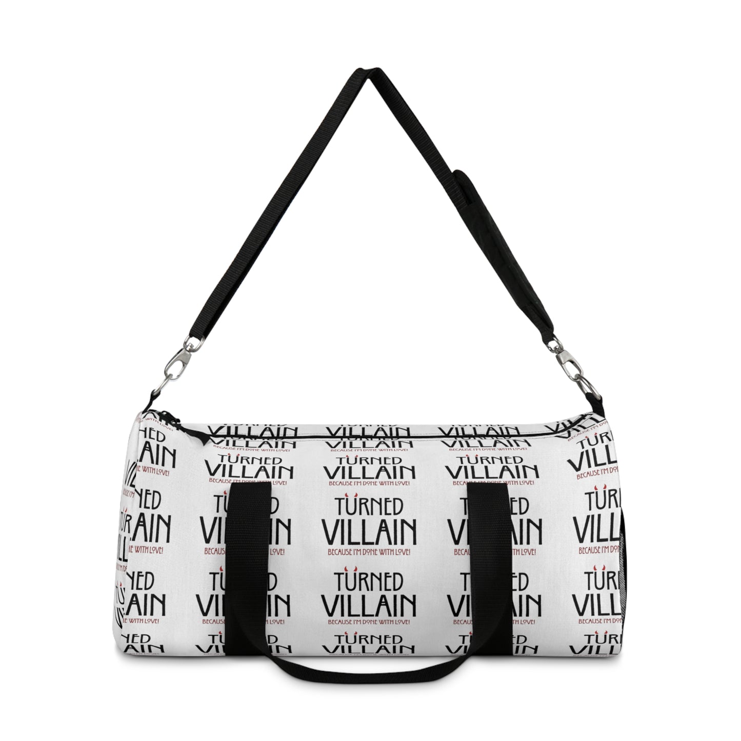 Turned Villain Duffel Bag in white