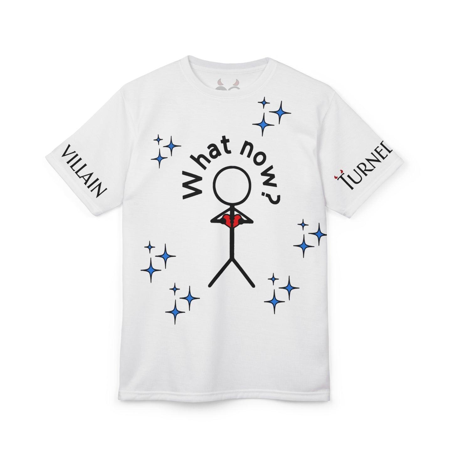 What Now? Stick Figure Graphic Tee