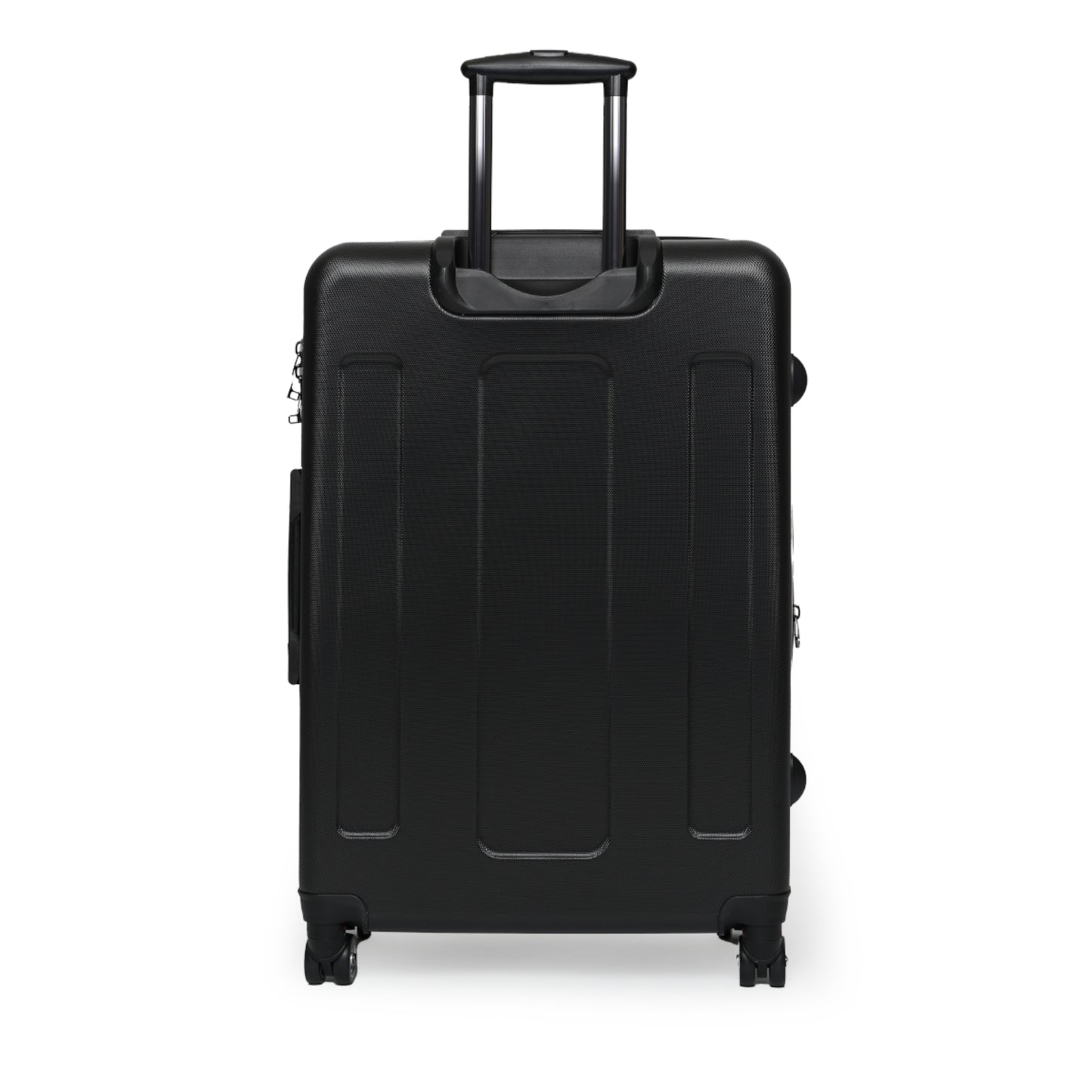 Broken Star Suitcase — Black with Turned Villain logo