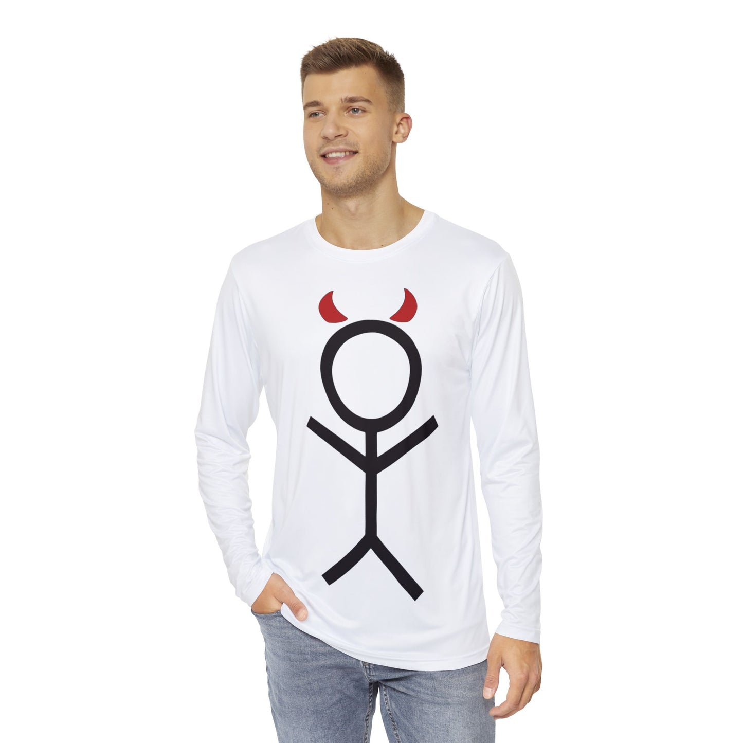 BFH Stickman White Long Sleeve Shirt